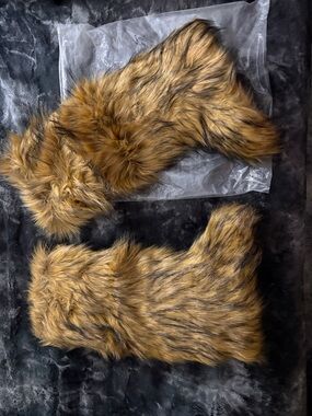 Knee High Faux Fur Boots